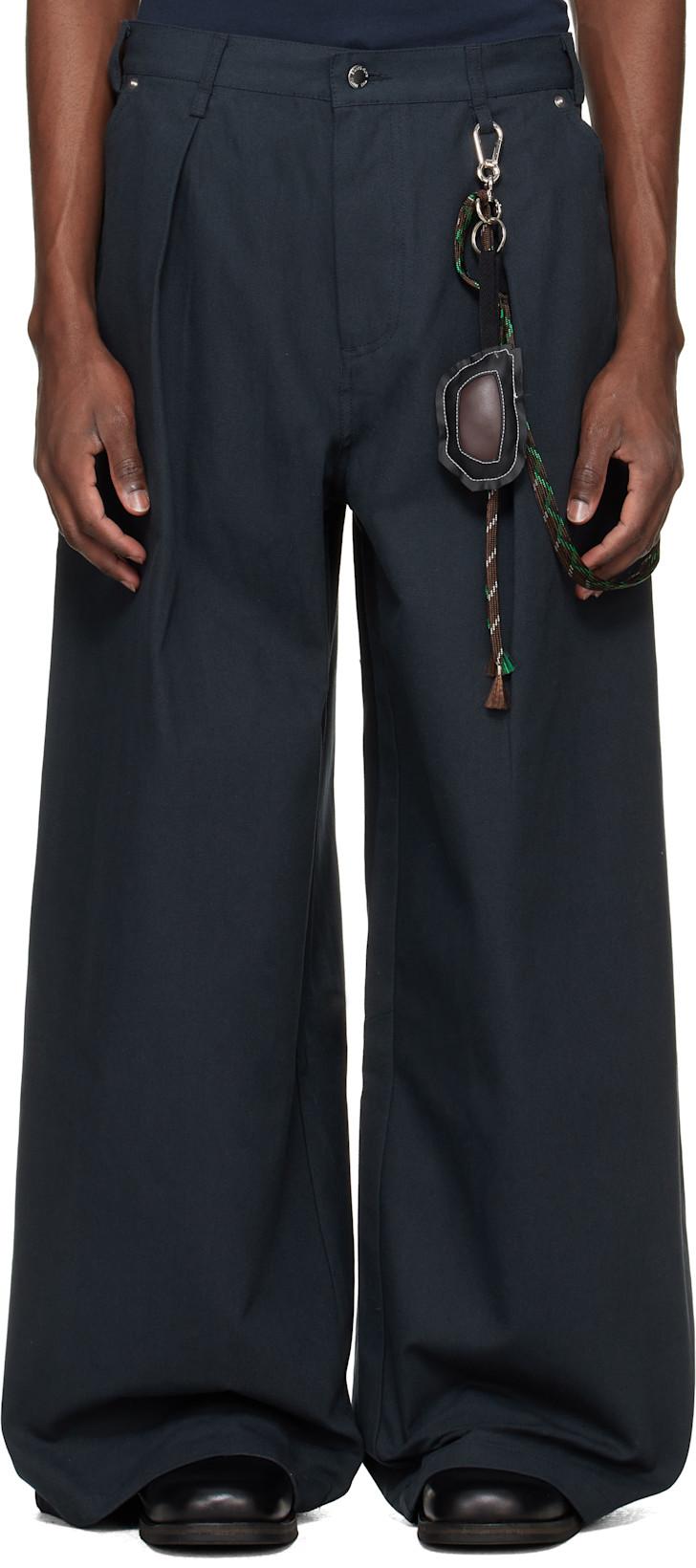 Black Super Baggy Trousers by SONG FOR THE MUTE