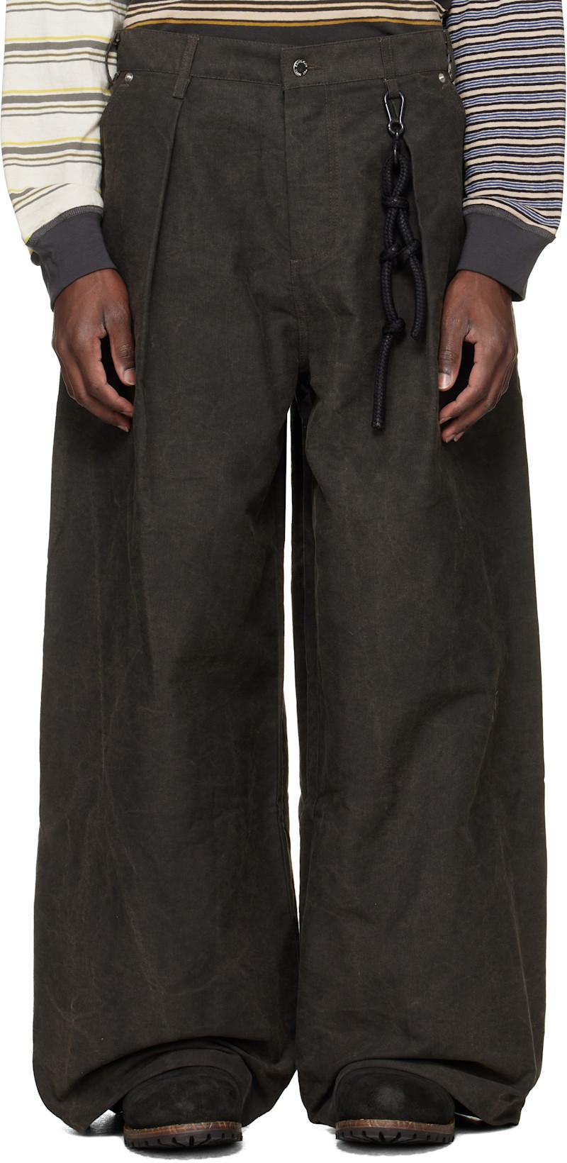Black Super Baggy Trousers by SONG FOR THE MUTE