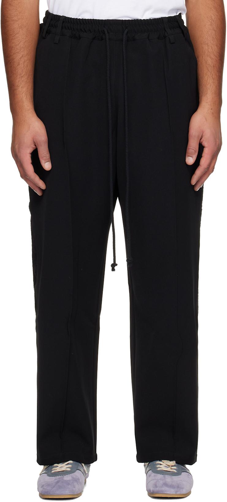 Black Teardrop Trousers by SONG FOR THE MUTE