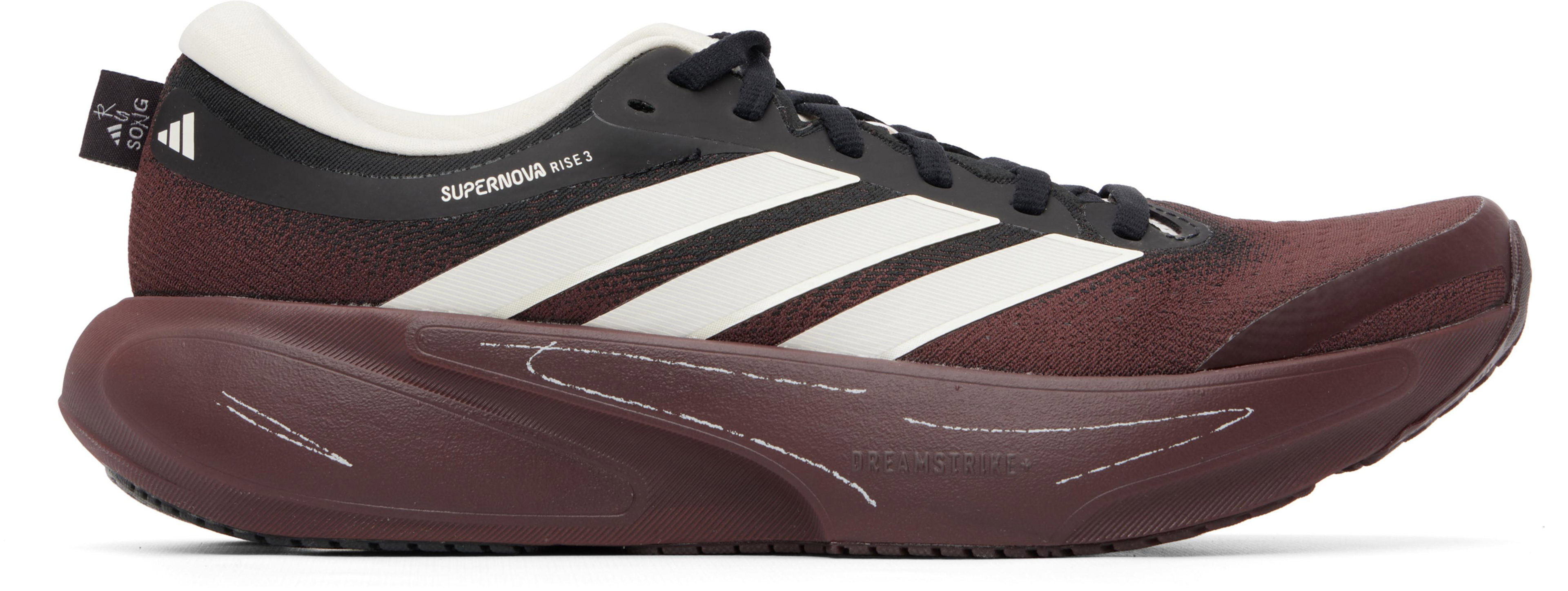 Burgundy adidas Originals Edition ADIRUN01 Supernova Rise 3 Sneakers by SONG FOR THE MUTE