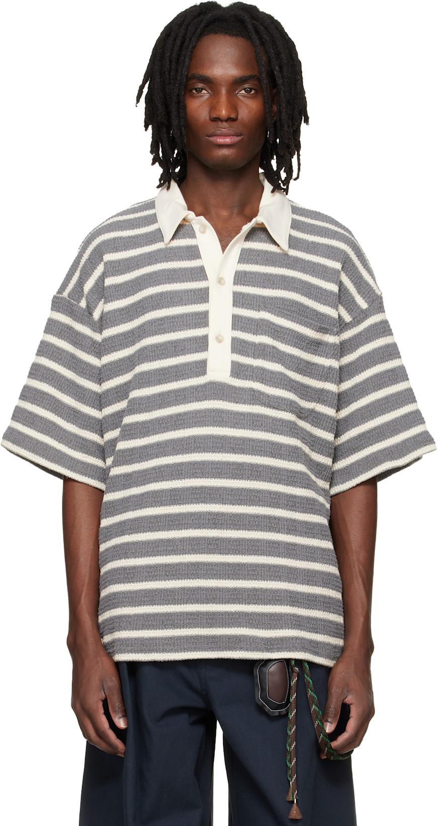 Gray Gym Polo by SONG FOR THE MUTE