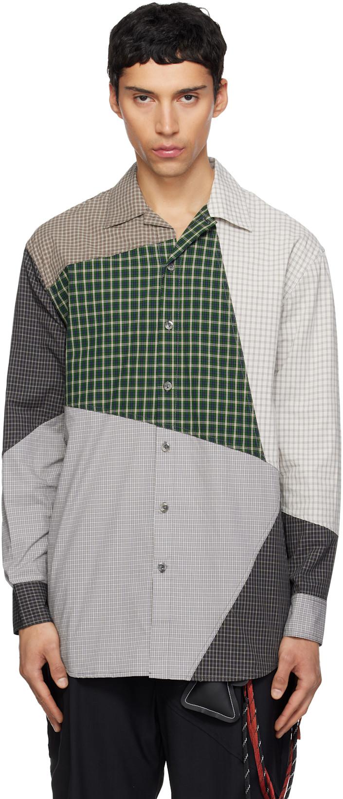 Multicolor L/S Oversized Shirt by SONG FOR THE MUTE