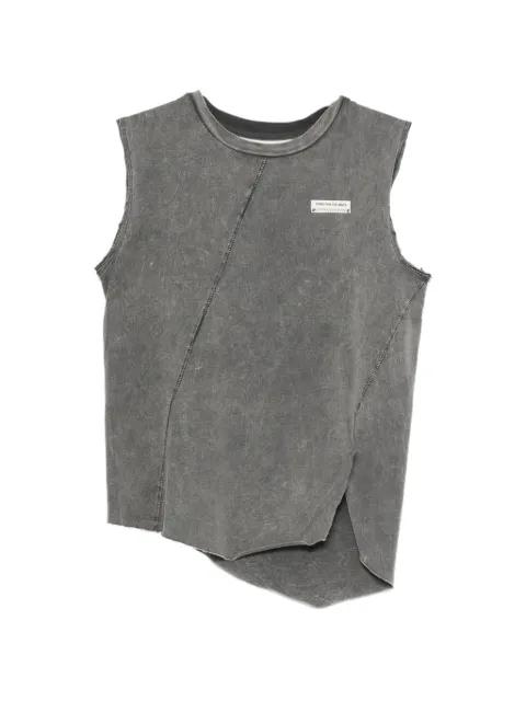 asymmetric acid-wash tank top by SONG FOR THE MUTE