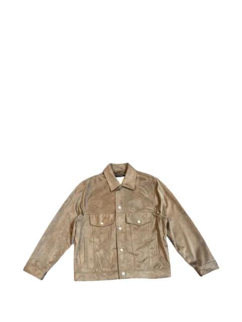 button-down suede jacket by SONG FOR THE MUTE