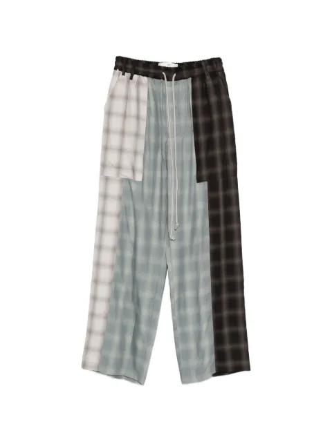 check-pattern trousers by SONG FOR THE MUTE