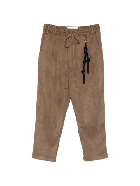drawstring-waist rope-detail trousers by SONG FOR THE MUTE