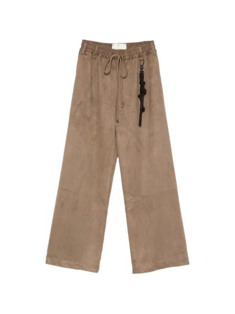 drawstring-waist wide-leg trousers by SONG FOR THE MUTE