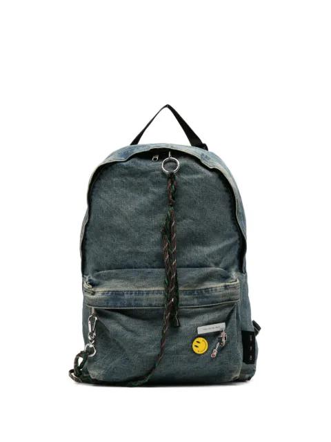 faded denim backpack by SONG FOR THE MUTE