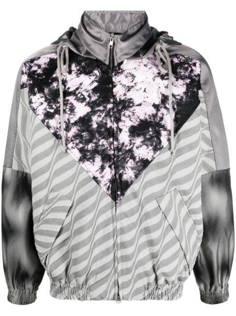 graphic-print hoodied jacket by SONG FOR THE MUTE