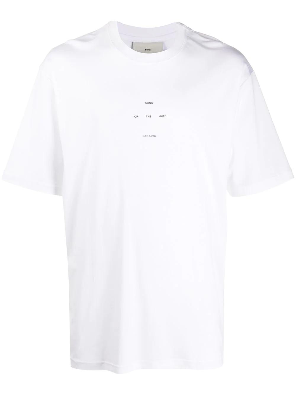 logo print cotton T-shirt by SONG FOR THE MUTE