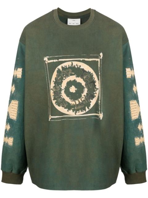 logo-print long-sleeved sweatshirt by SONG FOR THE MUTE