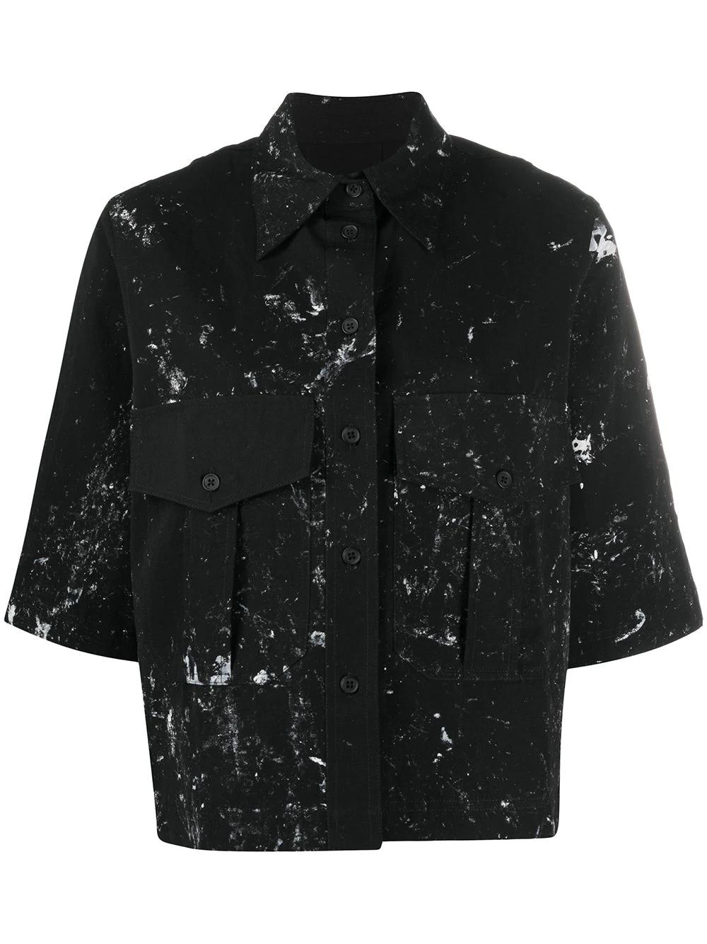 paint-splatter short sleeve shirt by SONG FOR THE MUTE