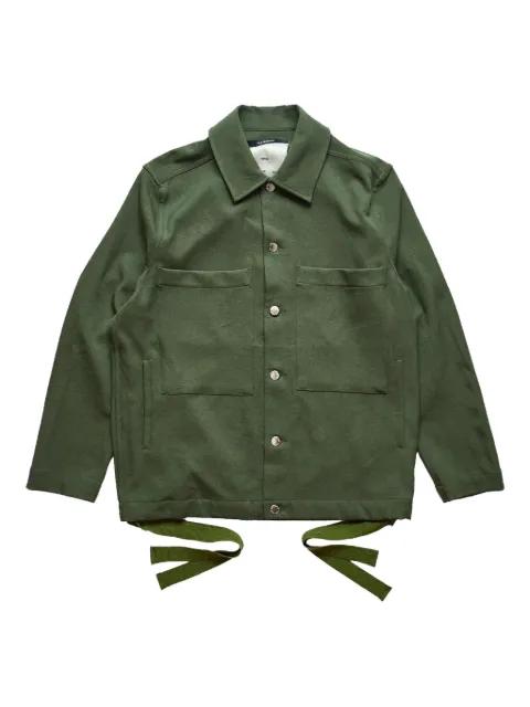 patch-pocket tie-fastening jacket by SONG FOR THE MUTE