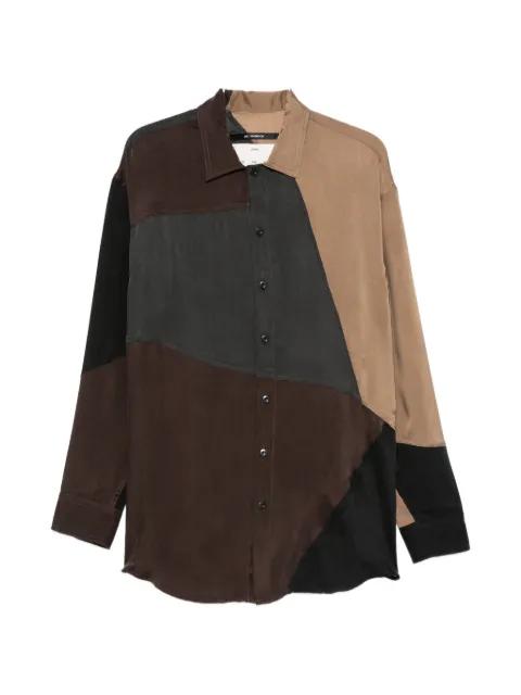 patchwork button-fastening shirt by SONG FOR THE MUTE