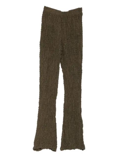 seersucker-texture trousers by SONG FOR THE MUTE