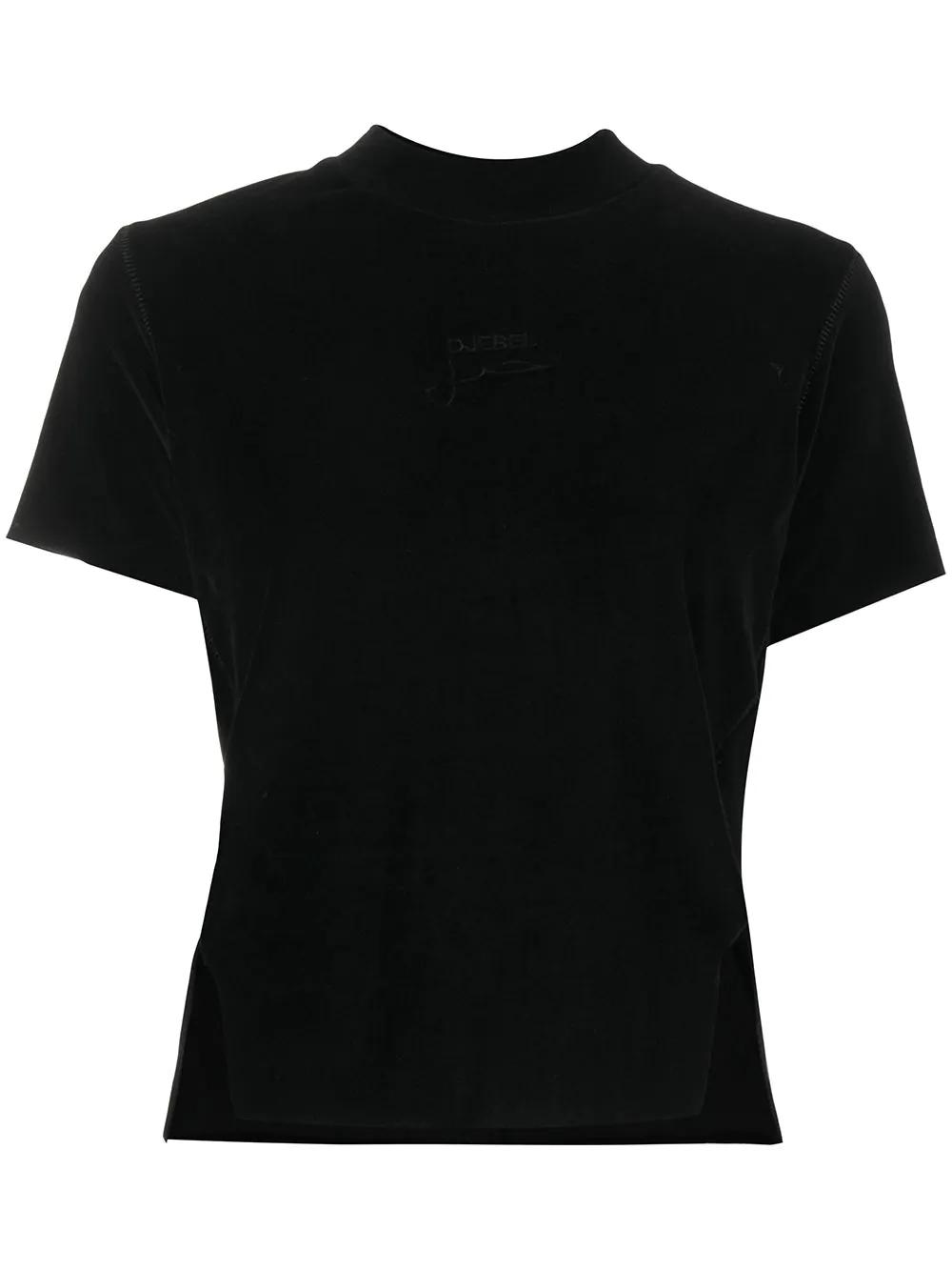 slit detail crew neck T-Shirt by SONG FOR THE MUTE