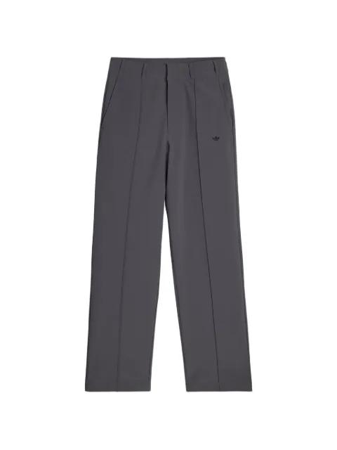 x Adidas 007 logo-embroidered pintuck trousers by SONG FOR THE MUTE