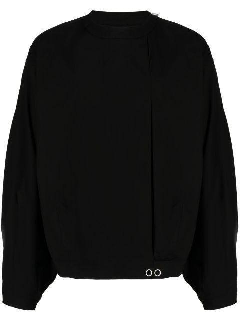 Cocoon pleat-detail sweatshirt by SONGZIO
