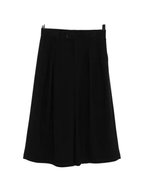 asymmetric fold cropped trousers by SONGZIO