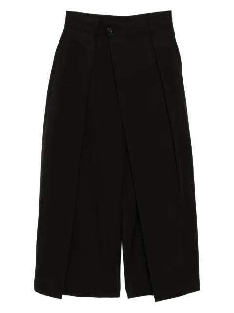 asymmetric-wrap trousers by SONGZIO