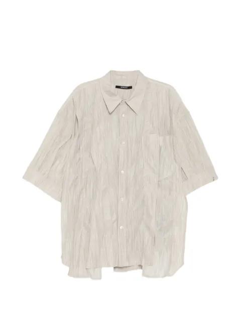 chest pocket textured shirt by SONGZIO