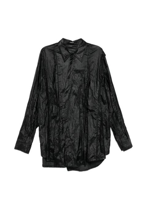crinkled long-sleeve shirt by SONGZIO