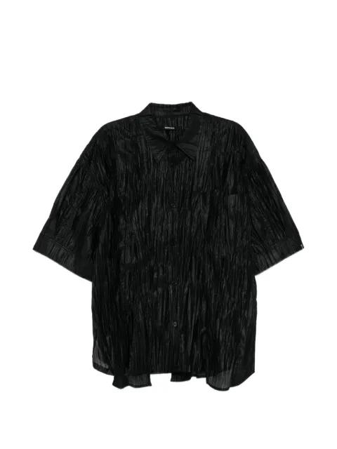 crinkled short-sleeve shirt by SONGZIO