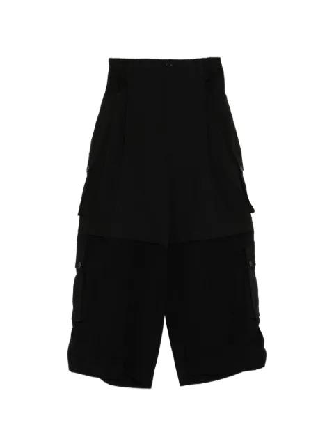 elasticated waistband cargo trousers by SONGZIO