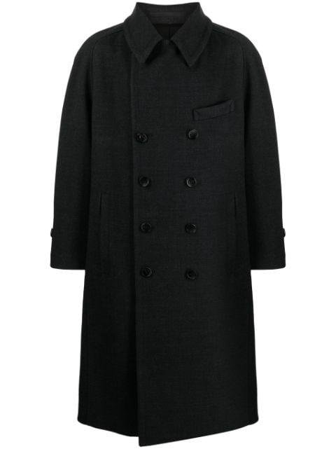 oversized double-breasted peacoat by SONGZIO