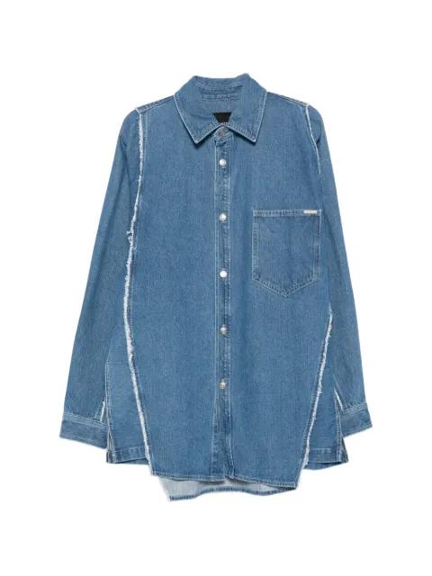 raw-edge embroidered shirt by SONGZIO