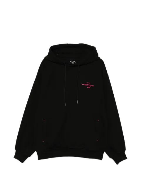 x ASSC logo-print hoodie by SONGZIO
