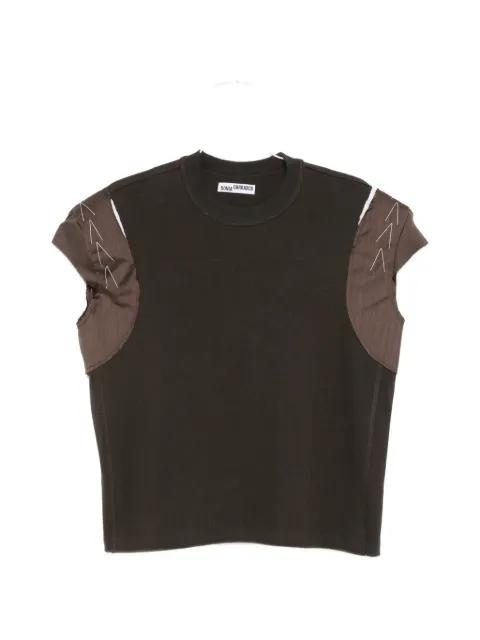contrast-panel stitch-detail T-shirt by SONIA CARRASCO