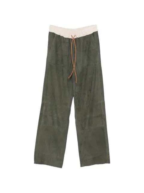 drawstring suede trousers by SONIA CARRASCO