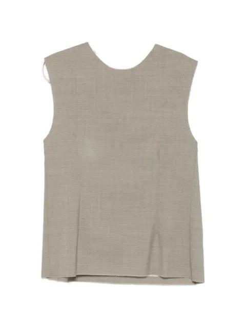 raw-hem vest by SONIA CARRASCO