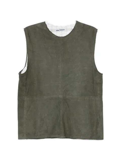 suede panelled blouse by SONIA CARRASCO