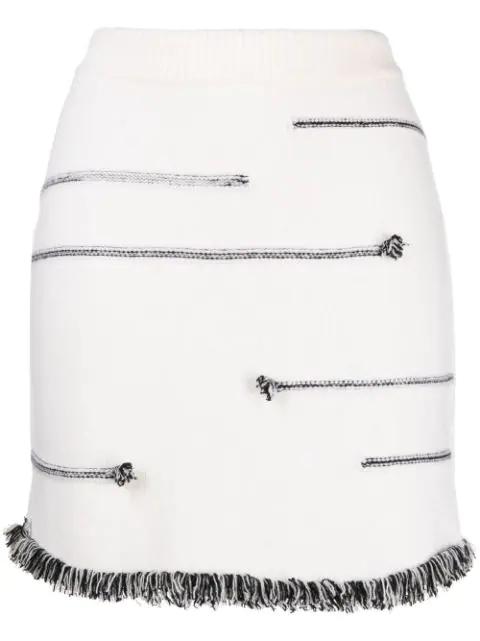 contrasting-stitch detail skirt by SONIA RYKIEL