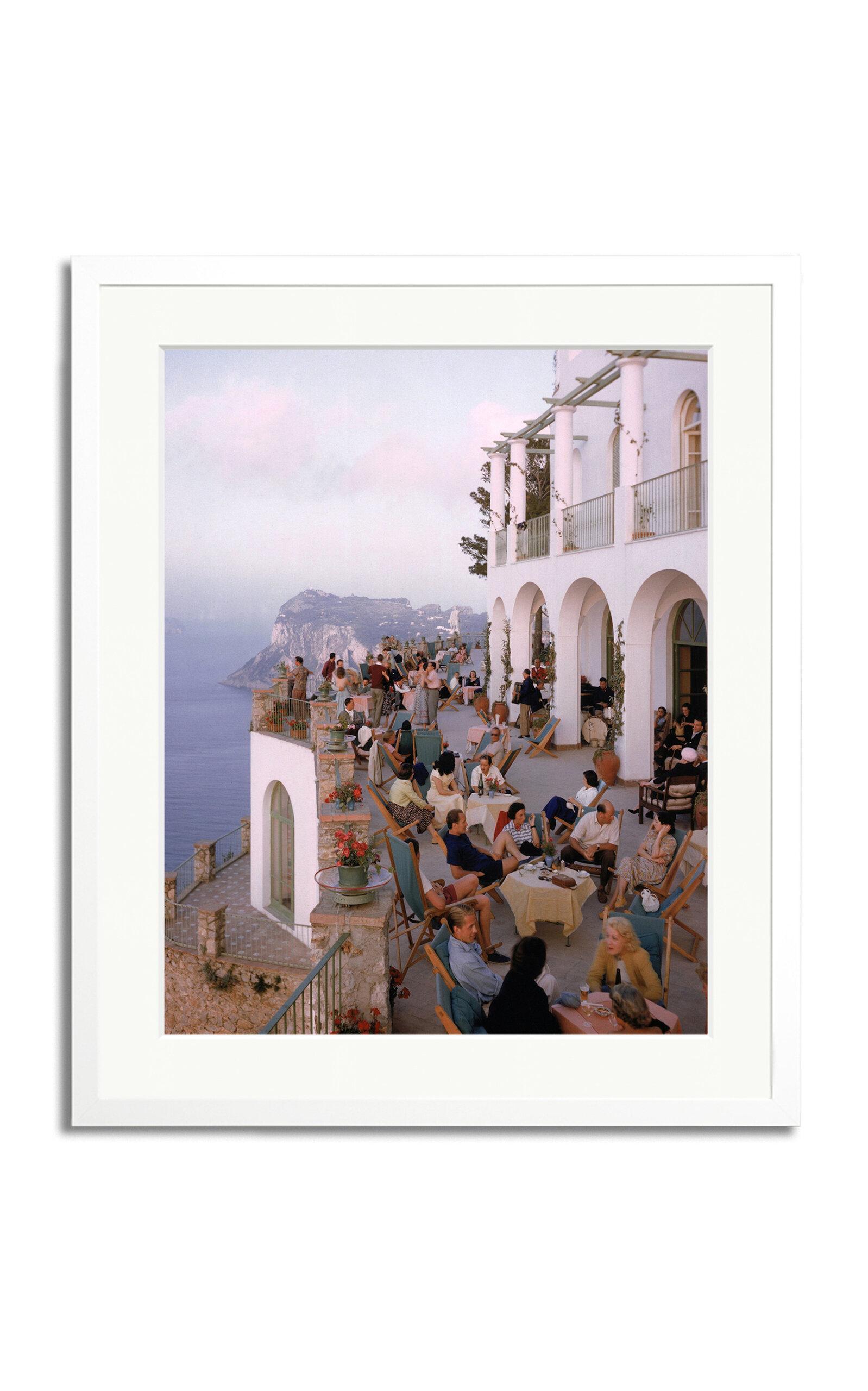 Sonic Editions - Exclusive Capri Cafe Framed Photography Print - Multi - Moda Operandi by SONIC EDITIONS