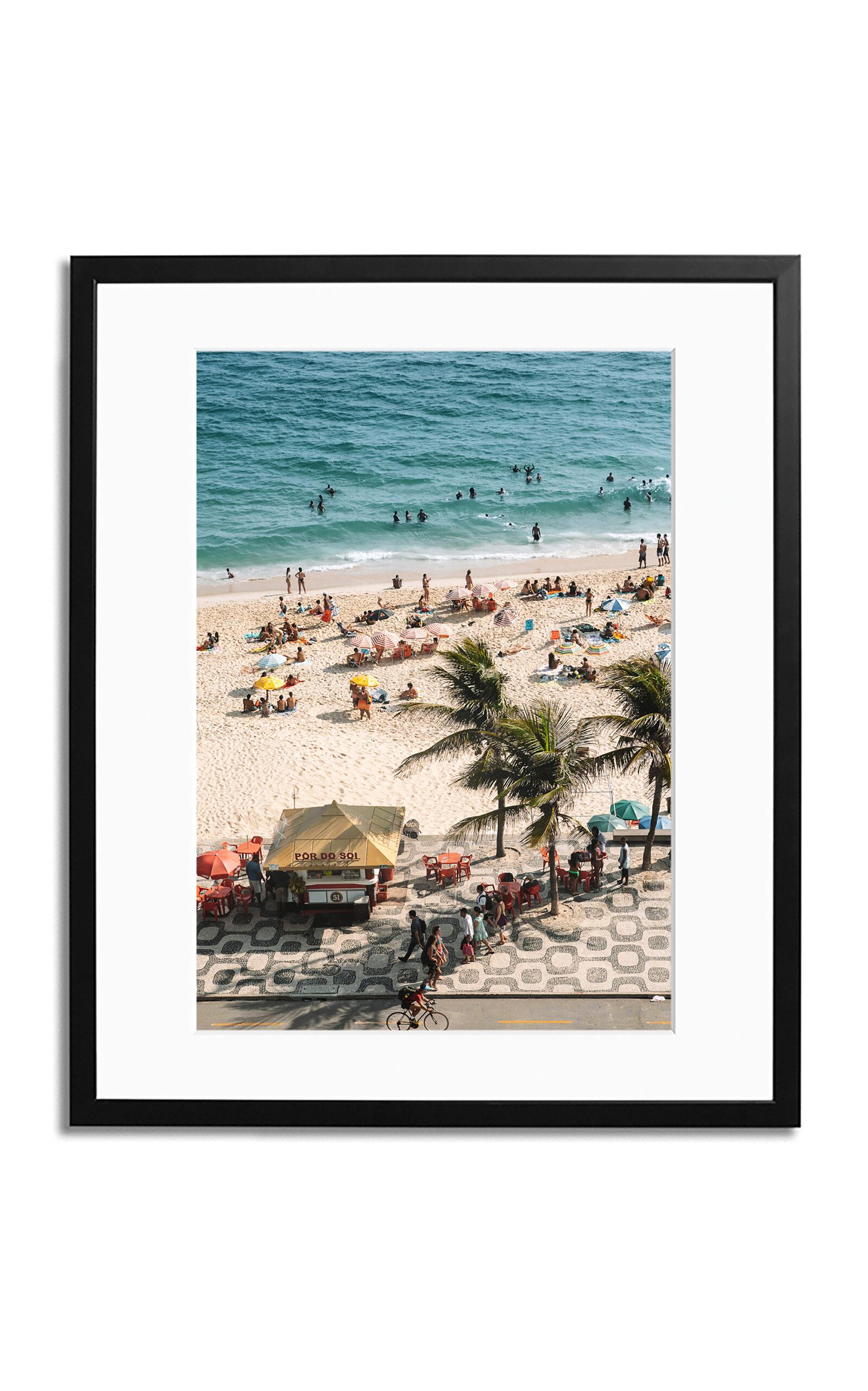 Sonic Editions - Exclusive Ipanema Beach Affair Framed Photography Print - Black - Moda Operandi by SONIC EDITIONS
