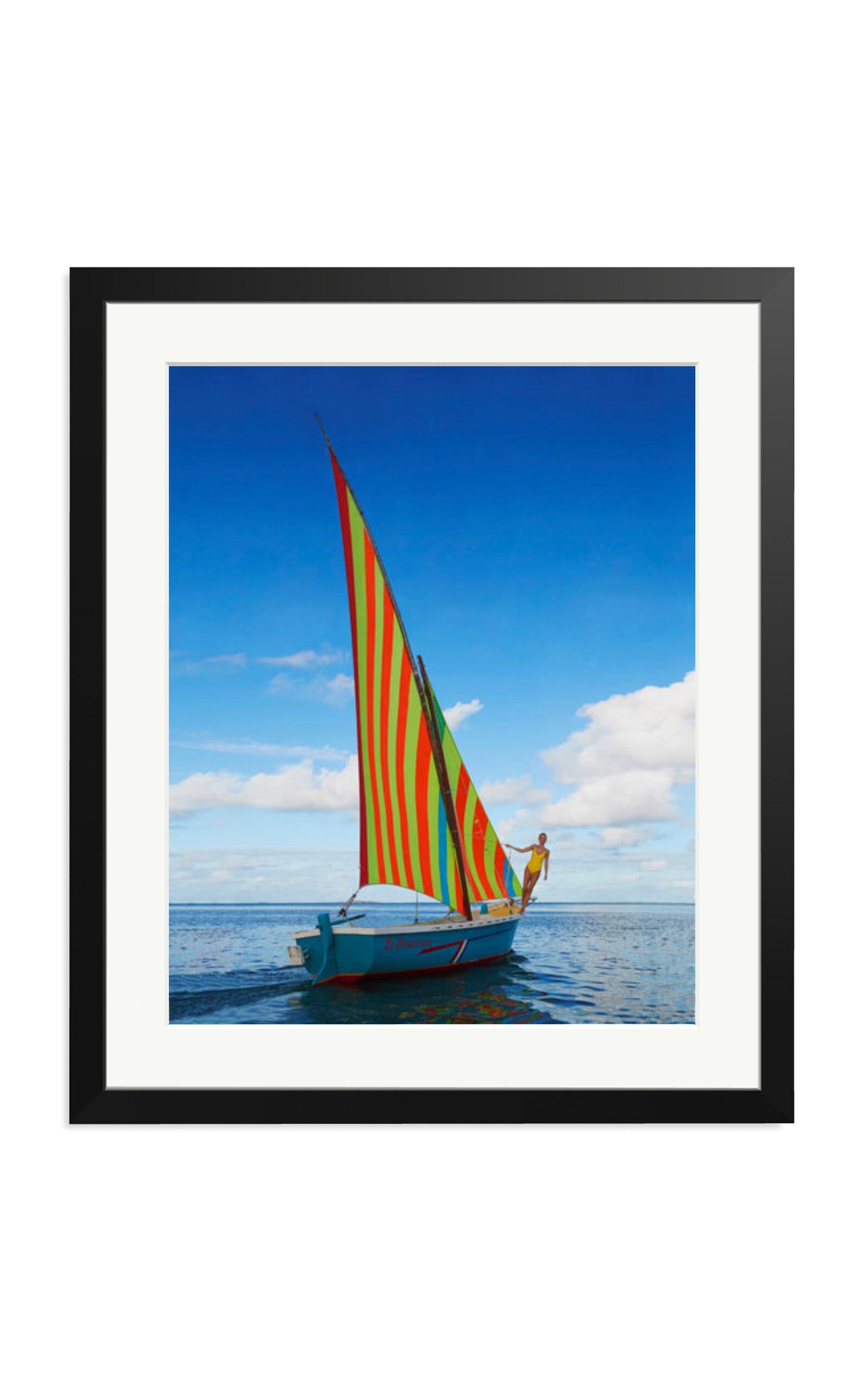 Sonic Editions - Exclusive Sailing in Mauritius Framed Print - Multi - Moda Operandi by SONIC EDITIONS