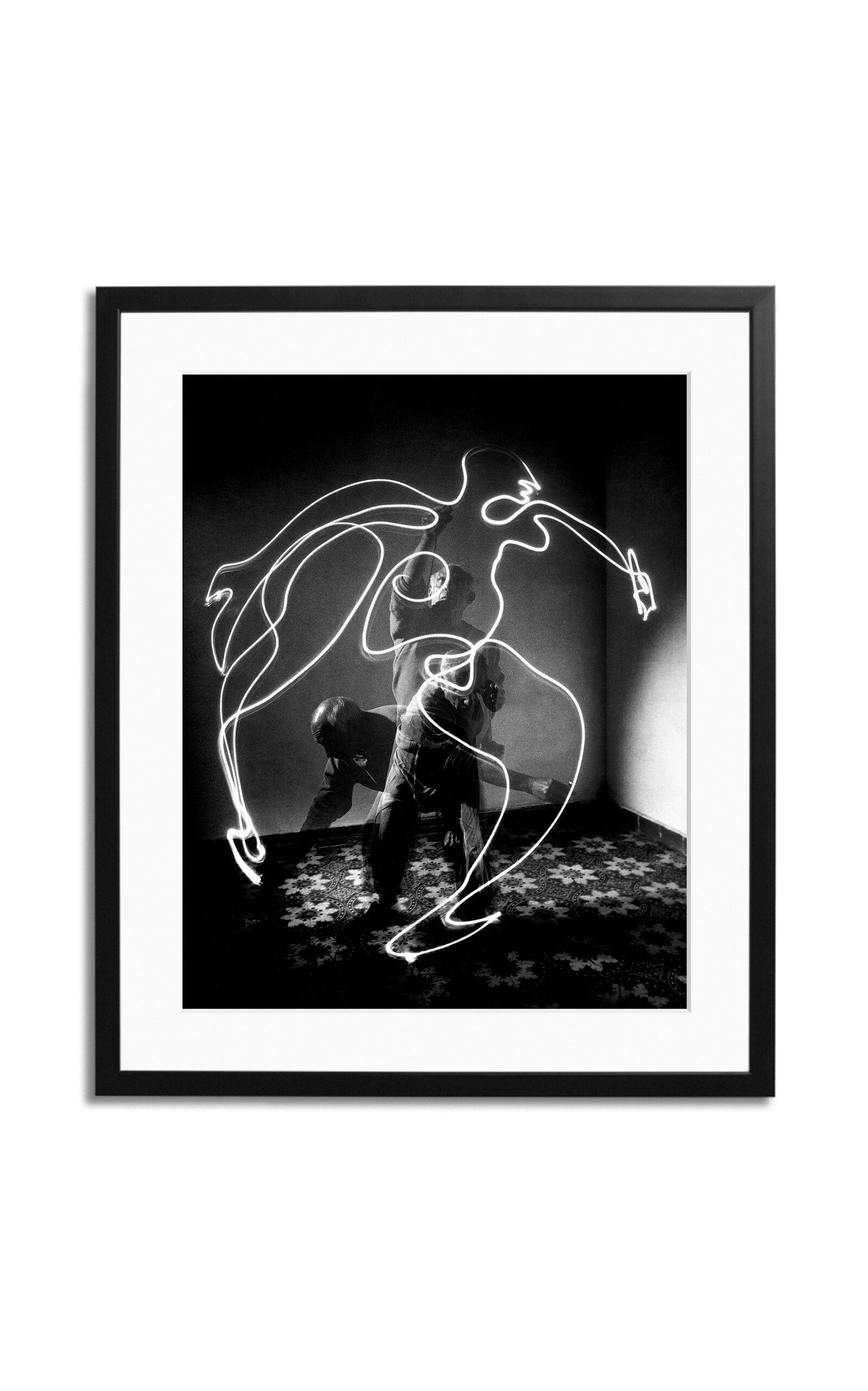 Sonic Editions - Picasso – Light Painting Multiple Exposure Framed Photography Print - Multi - Moda Operandi by SONIC EDITIONS