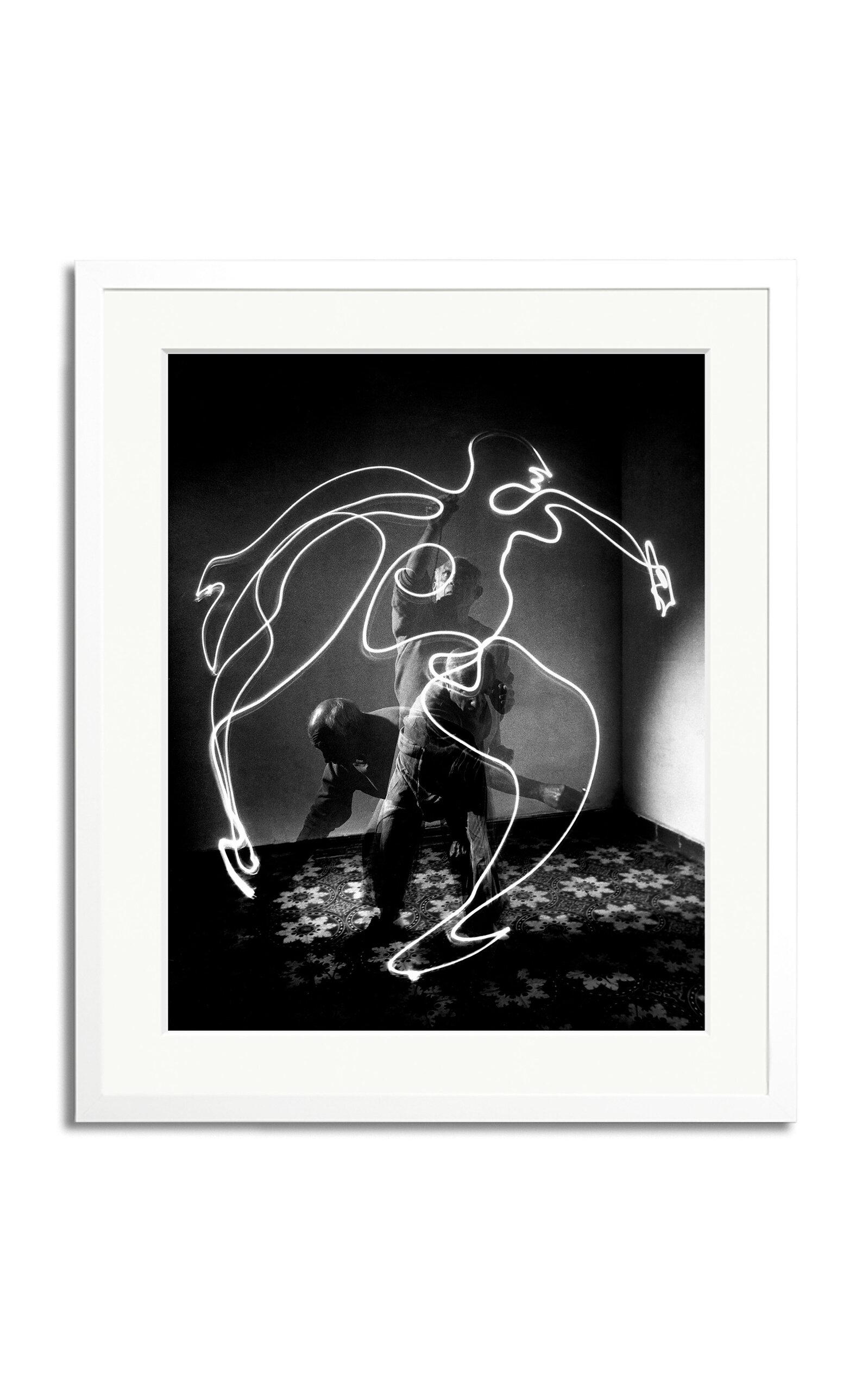 Sonic Editions - Picasso – Light Painting Multiple Exposure Framed Photography Print - Multi - Moda Operandi by SONIC EDITIONS