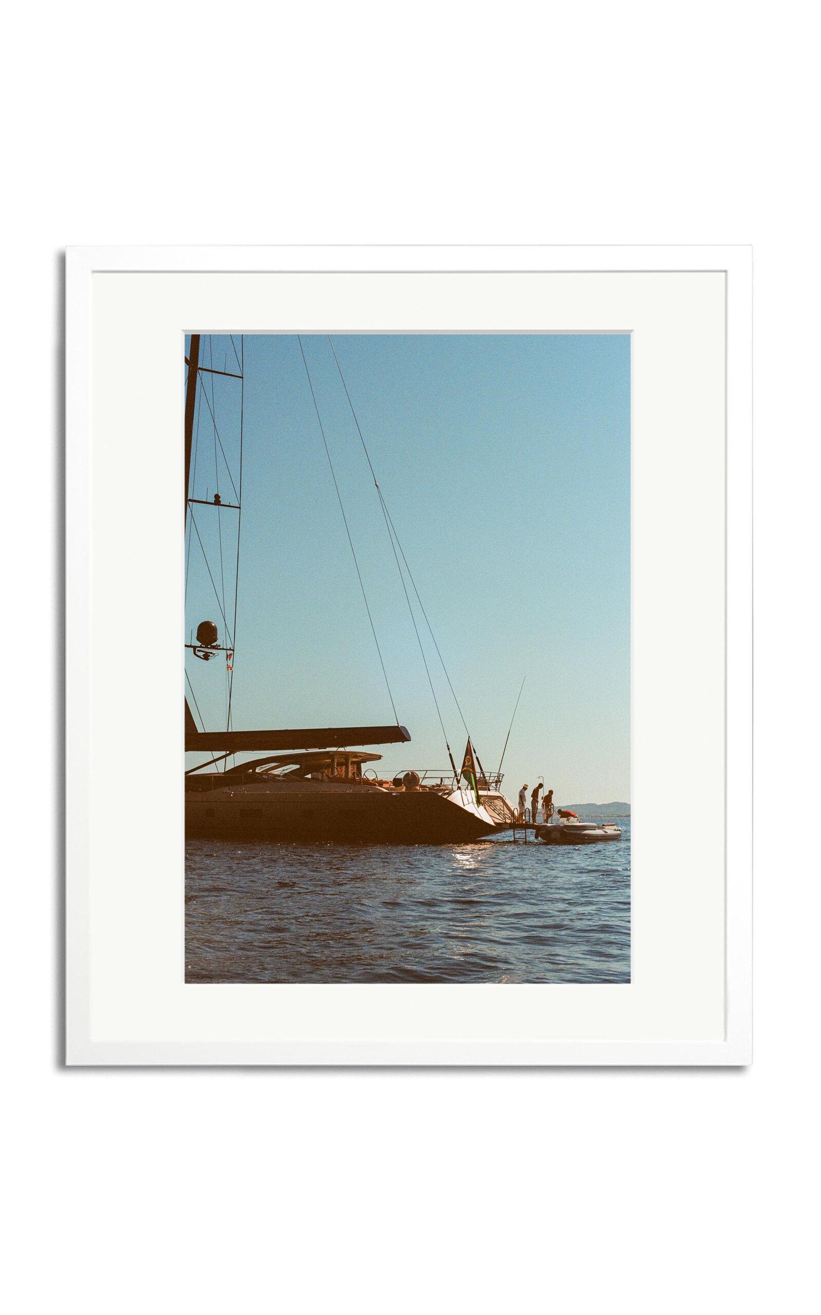 Sonic Editions - Sardegna Yacht Framed Photography Print - Multi - Moda Operandi by SONIC EDITIONS
