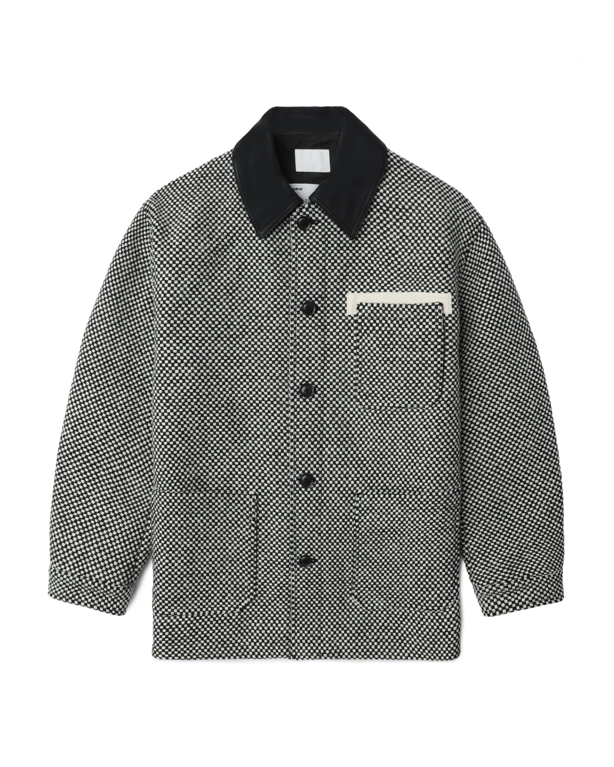 Leather collar Kvadrat coverall by SOPH.