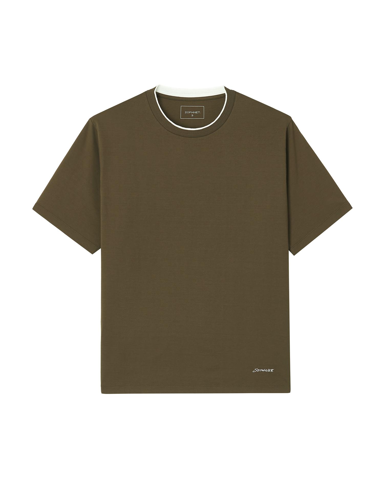 Luster cotton double rib wide tee by SOPH.