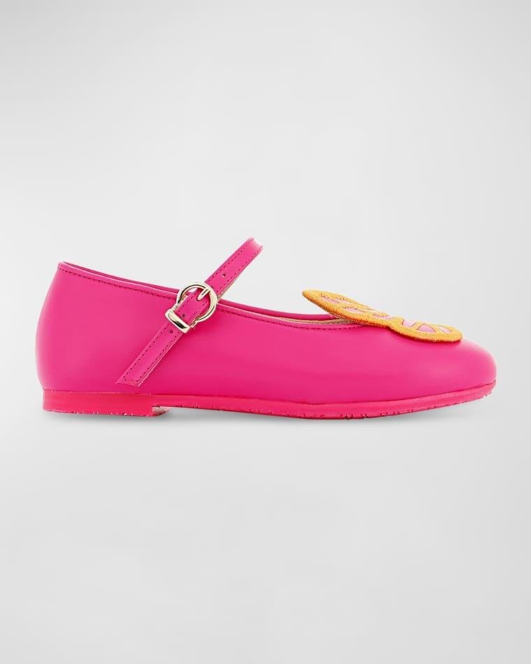 Girl's Leather Butterfly Flats, Baby/Toddler/Kids by SOPHIA WEBSTER