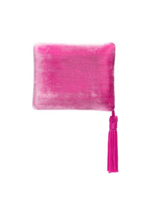 tassel-trimmed velvet case by SOPHIE BILLE BRAHE