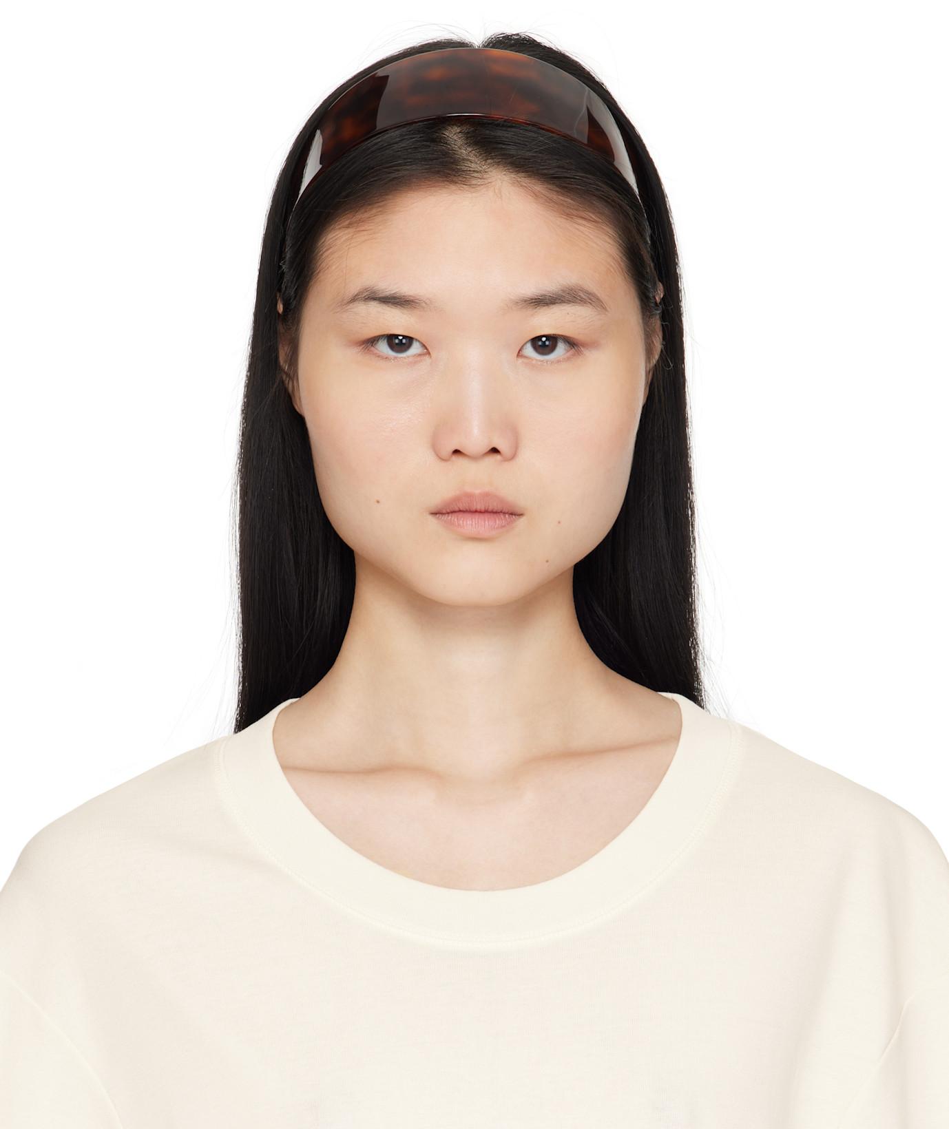 Brown Bessette Headband by SOPHIE BUHAI