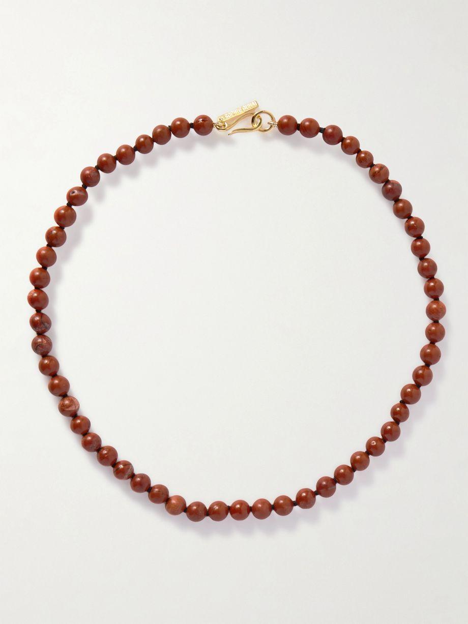Gold vermeil jasper necklace by SOPHIE BUHAI