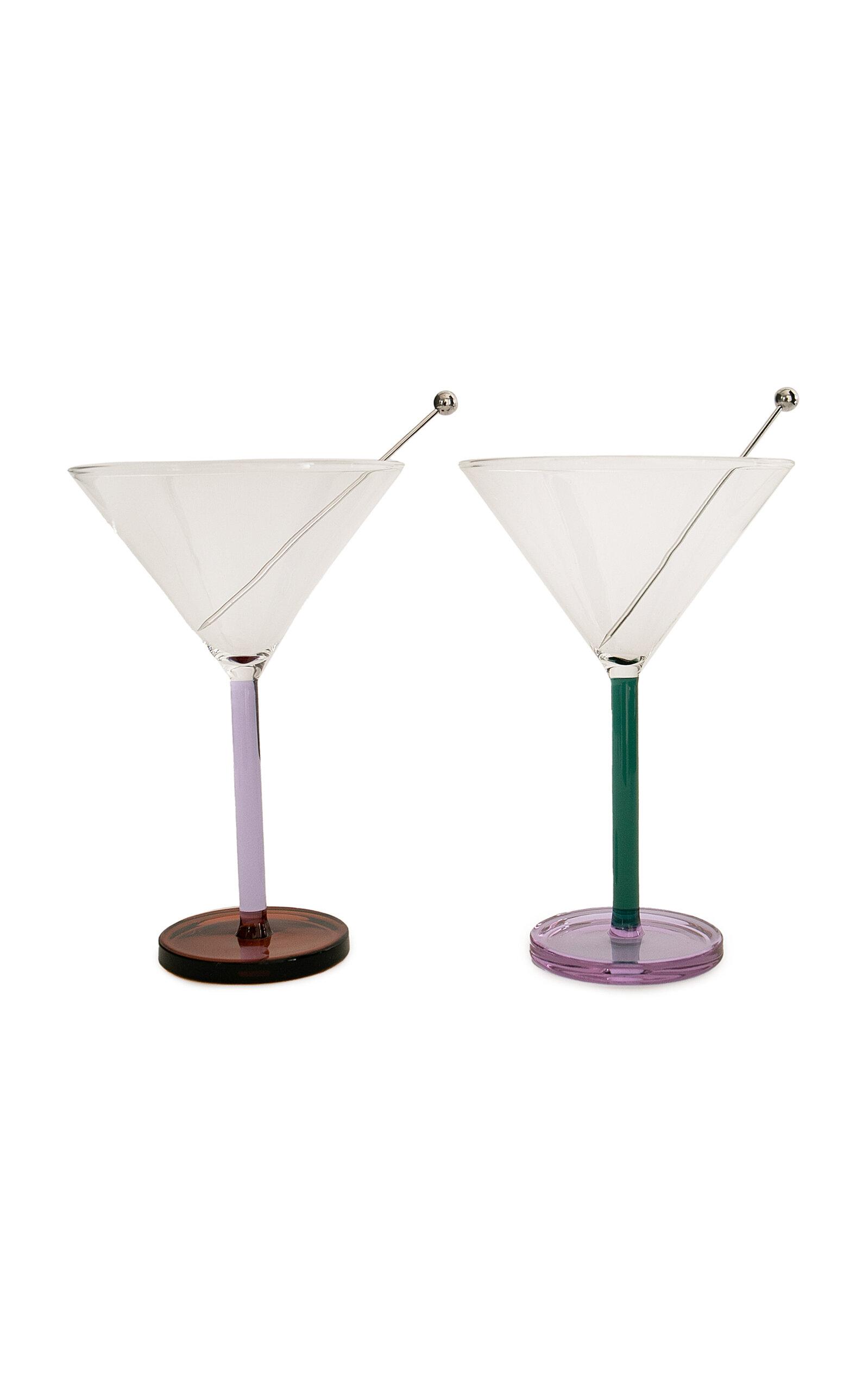 Sophie Lou Jacobsen - Piano Glass Cocktail Set - Multi - Moda Operandi by SOPHIE LOU JACOBSEN