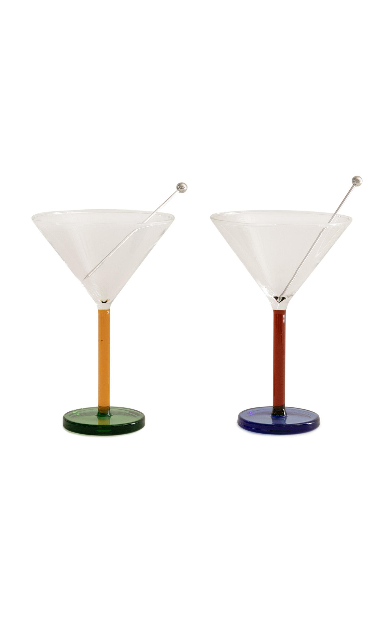Sophie Lou Jacobsen - Piano Glass Cocktail Set - Multi - Moda Operandi by SOPHIE LOU JACOBSEN